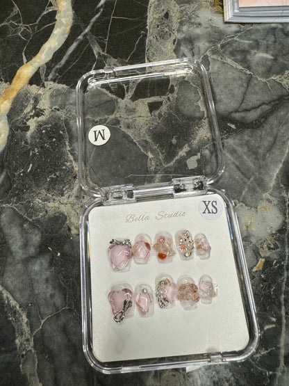 粉透水晶短T(99)